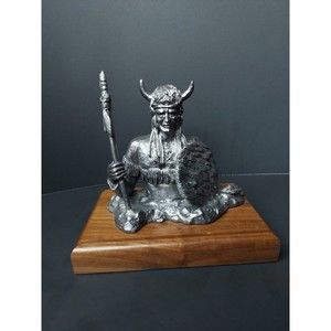 Michael Ricker Billy 1987 Indian Native American Warrior Pewter 643/2500 SIGNED